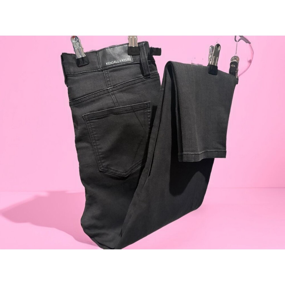 Kendall + Kylie Kontour Womens High Rise Skinny Jeans Black Size 29